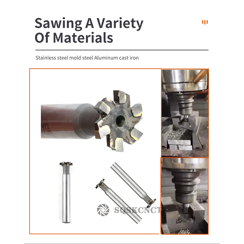 Т-образный фреза из сплава Вольфрамовая сталь шероховатый хвостовик для