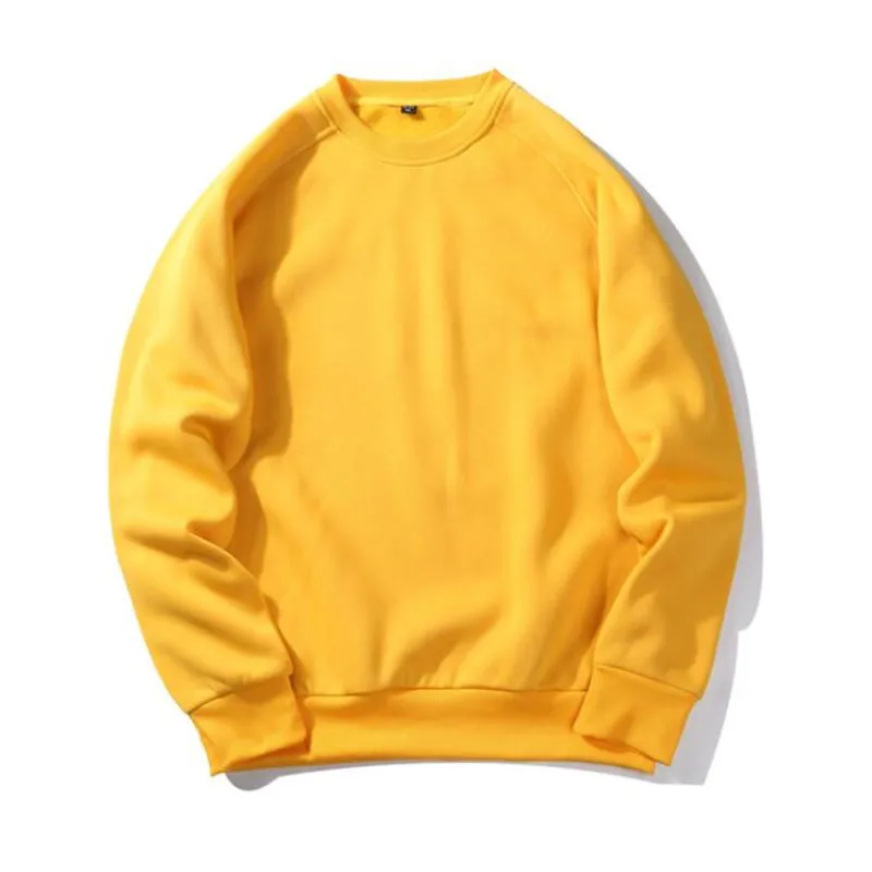 yellow2 ZSIIBO брендовая мужская Толстовка осень мужской хип хоп Уличная Мужская пуловер толстовки для мужчин однотонные европейские размеры - Цвет: yellow2