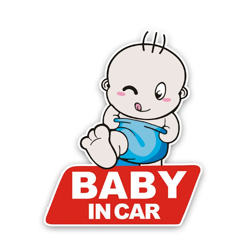 

Dawasaru Cartoon Lovely BABY IN CAR Car Sticker Waterproof Decal Truck Motorcycle Auto Accessories Decoration PVC,16cm*13cm