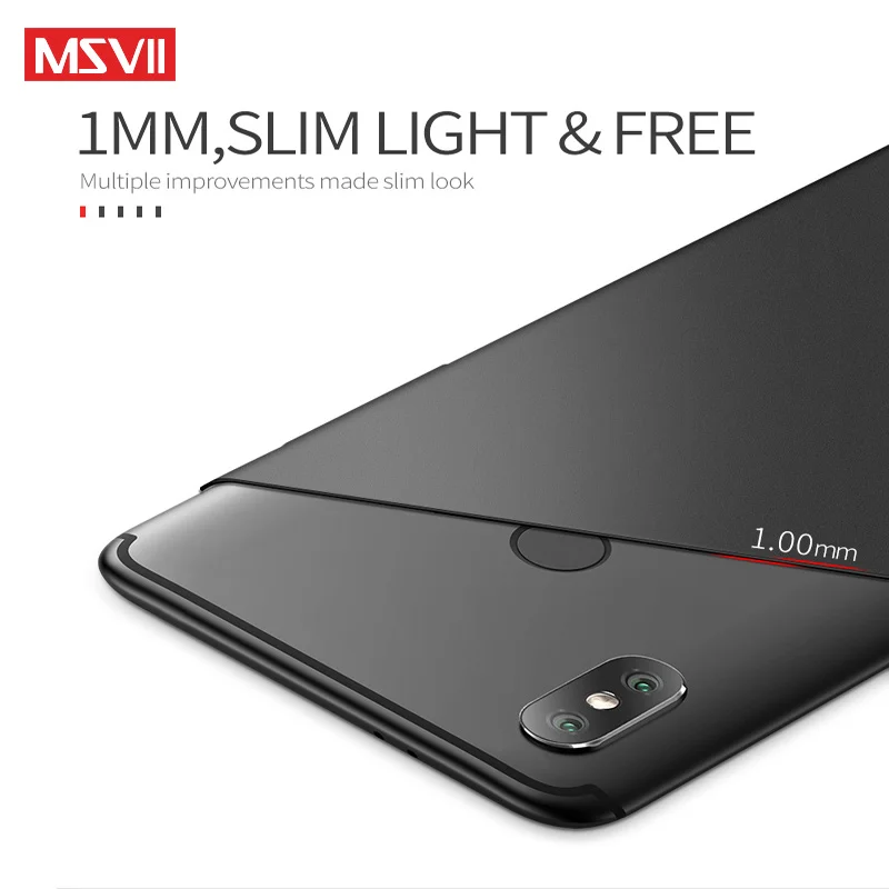 Чехол для Mi A2 Lite матовый чехол Msvii Xiaomi Xiomi Mia3 Mia2 тонкий жесткий из поликарбоната A3