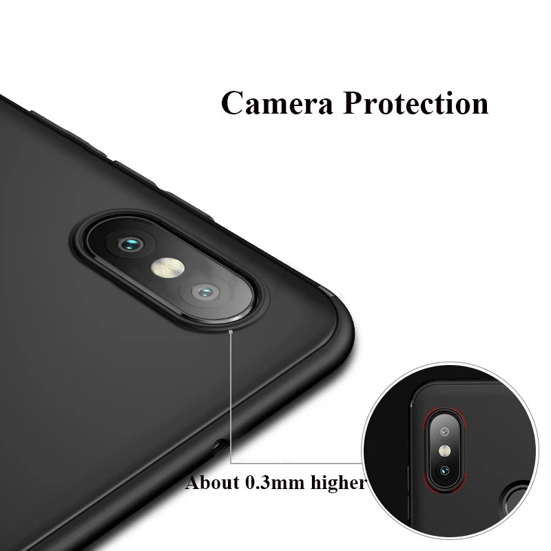 UPaitou Case for Xiami Mi 8 Soft Silicone Matte Ultra Slim Thin TPU Xiaomi Mi8 M8 Cover |