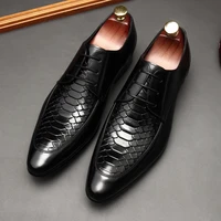 british mens formal suit wedding dress shoes men business office work pointed toe laces embossed cow leather shoes big yards 46