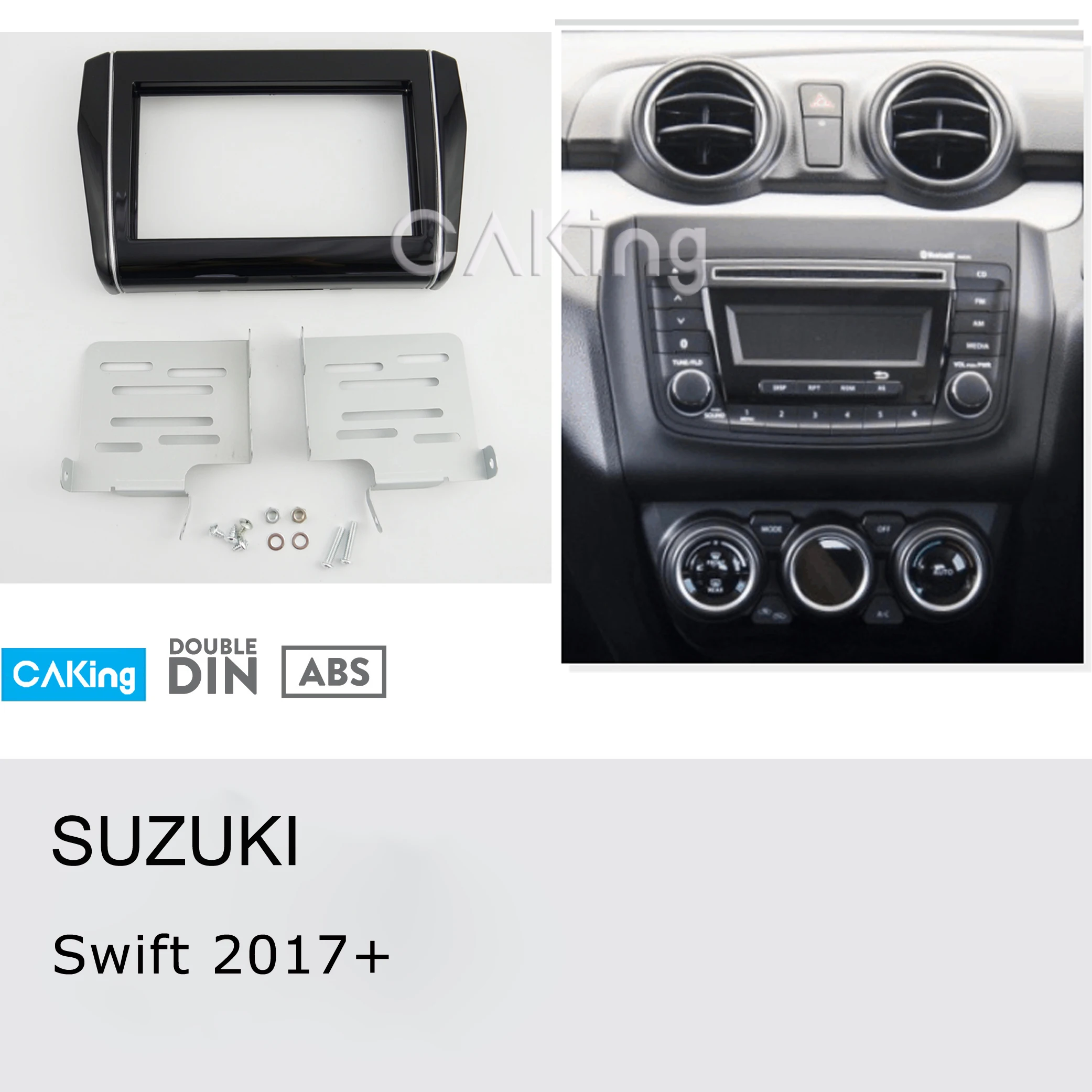 Автомобильная радиопанель двойная Din для SUZUKI Swift dzir 2017 + консоль приборная панель