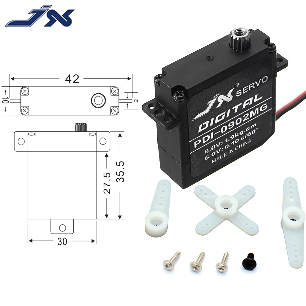 Цифровой сервопривод JX PDI-2105MG, 4,8-6 в, 5,8 Кг, для радиоуправляемых игрушек