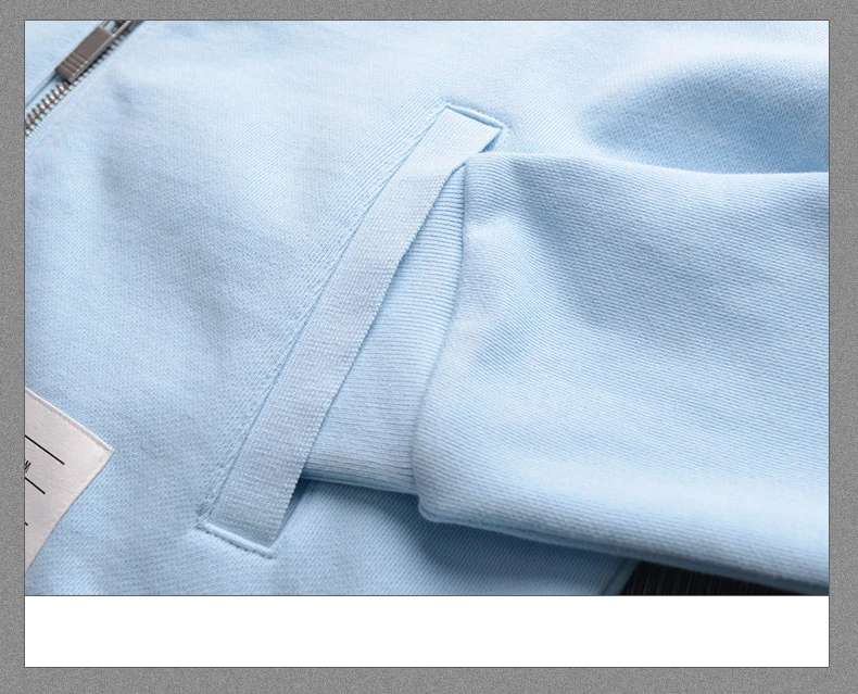 

2021 Fashion TB Brand Spring Light blue hooded Clothing Cotton jacket Men Women Sweatshirts Hoodies Casual Sportswear Coat