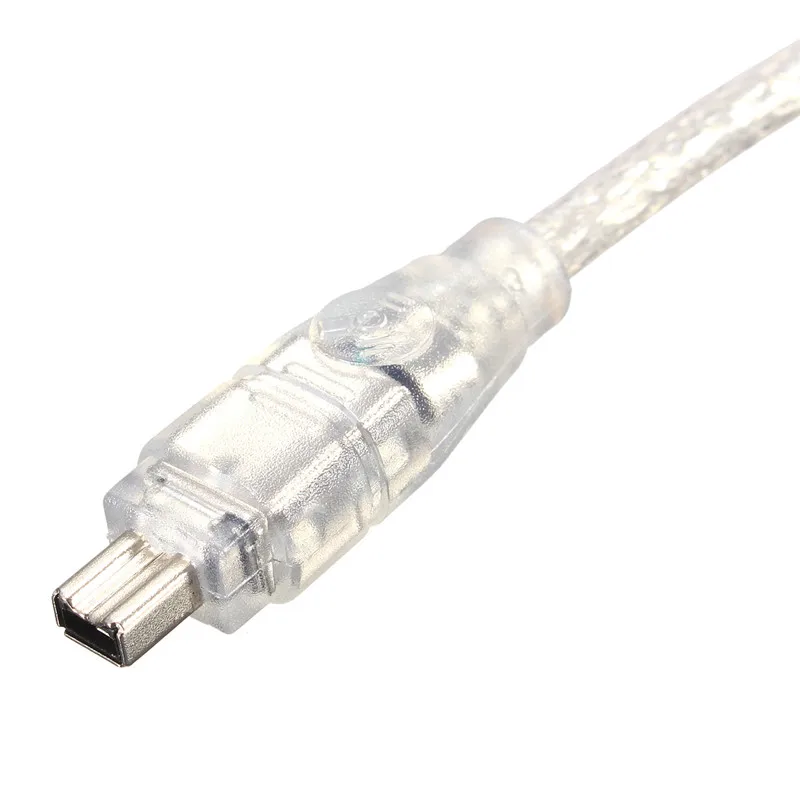 

High Speed 1.2M 4FT USB 2.0 Male to 4 Pin Wire IEEE 1394 Cable Lead Extension Adapter Converter Data Transfer Cable Silver
