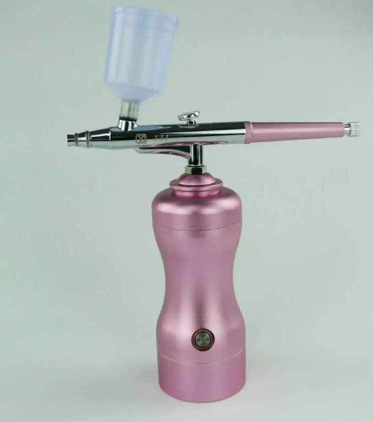 Online Juego De Aerógrafo Portátil, Tamaño Mini, Ligero, Hermoso, Pequeño, Pulverizador, Lápiz De Bombeo, Kit De Compresor De Aire Para Pintura Artística