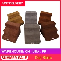 3 tiers steps pet dog stairs step flannel dog detachable three story staircase assembly removable wash stairs ladder dog stairs