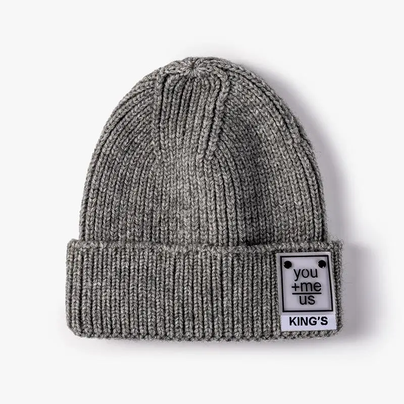 

LDSLYJR 2021 Autumn and winter letter you and me Thicken knitted hat warm hat Skullies cap beanie hat for Men and Women 71