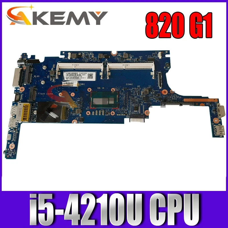 

HSTNN-I13C для HP ELITEBOOK 820 G1 Материнская плата ноутбука 802501-001 802501-501 6050A2630701-MB-A01 W/ i5-4210U 100% Тесты работы