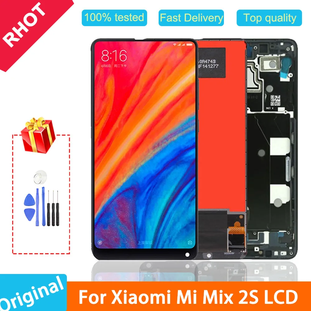 

5,99 "оригинальный IPS ЖК-дисплей для Xiaomi Mi Mix 2s, ЖК-дисплей с сенсорным экраном и дигитайзером, сменный ЖК-дисплей для Xiaomi MI Mix 2s