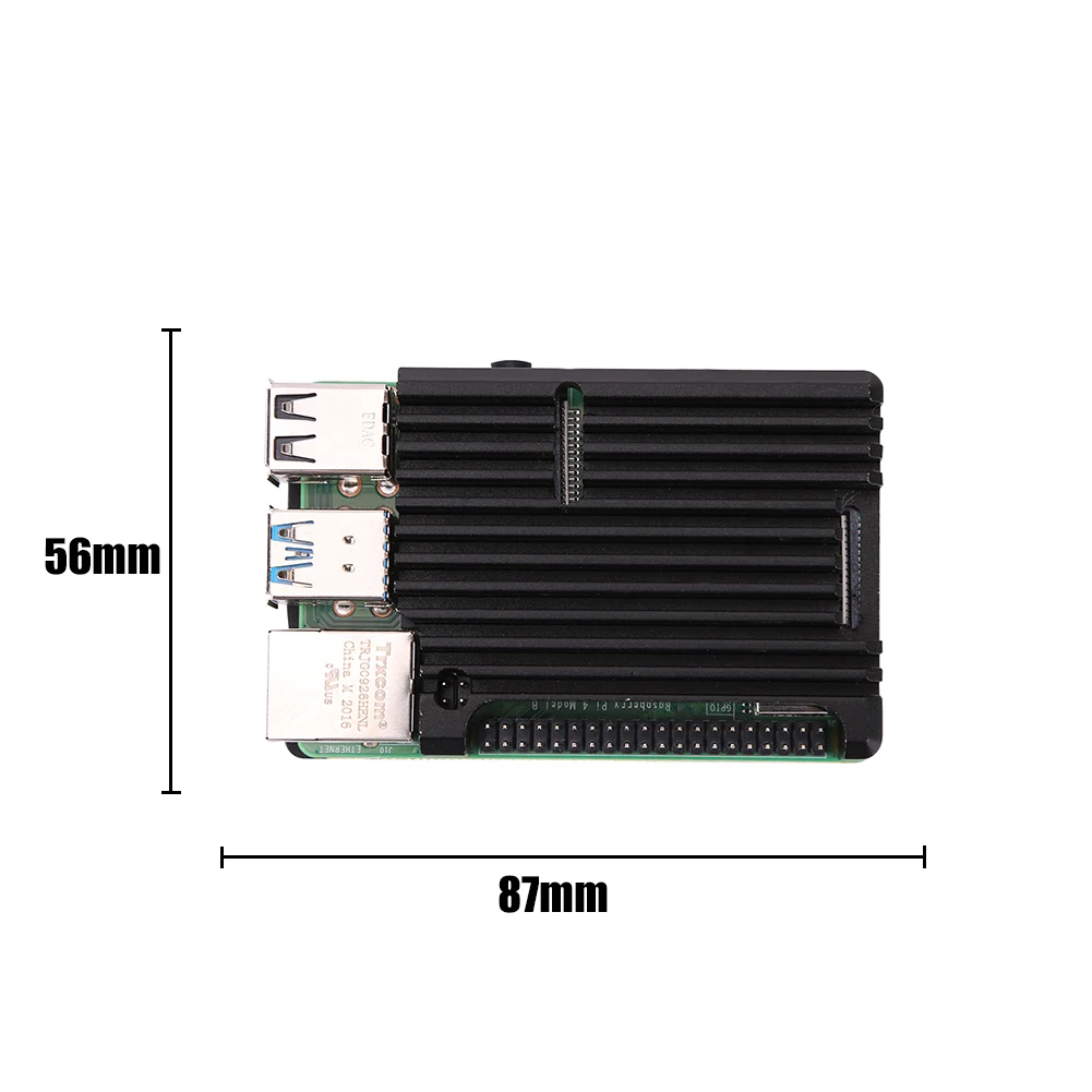 

Shell for Raspberry Pi 4B Latest with CNC Aluminum Alloy Case Enclosure Housing Computer Demo Board Accessories