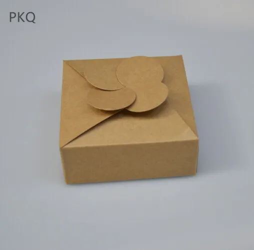 6,5x6,5x3 см оберточная бумага в винтажном стиле, Красный Картон мыло ручной работы в коробке, белая Крафтовая бумага подарочная коробка, упаковка для ювелирных изделий 10 шт