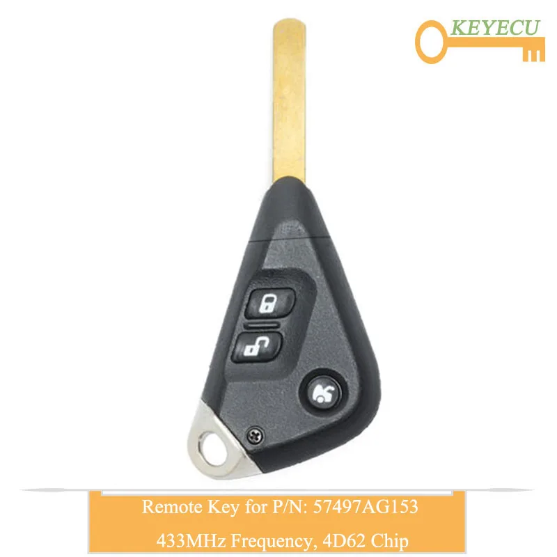 Пульт дистанционного управления автомобильный ключ KEYECU для Subaru Outback Impreza Liberty B13