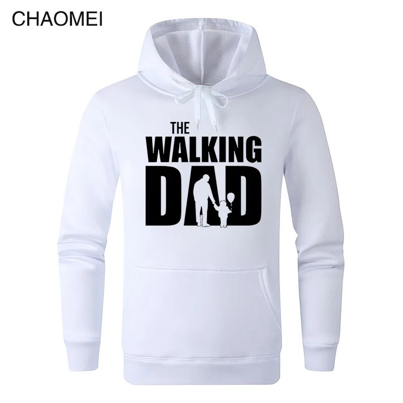 2019 Новый Для мужчин Walking папа бархатная толстовка с капюшоном Толстовка Зимние