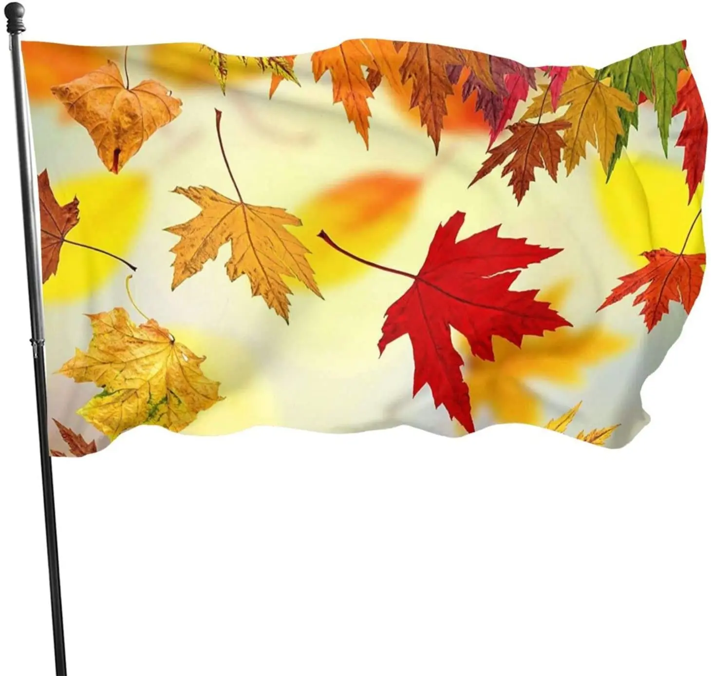 

Осенний Золотой клен с деревом, осенние листья, сезонный пейзаж, флаг, наружный баннер, декор для сада, дома, флаг, устойчивый к выцветанию