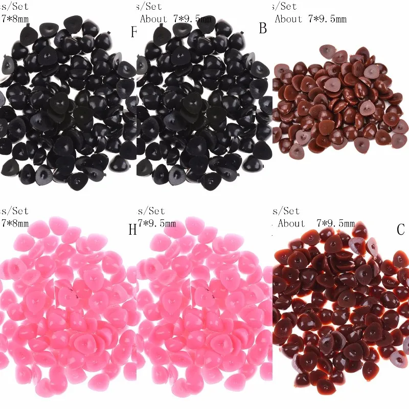 100 шт мини пластиковый безопасный треугольник носа для куклы плюшевые животные