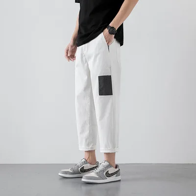 

Summer thin straight loose Capris men's Korean leisure fashion pants spring and autumn men's pants