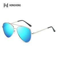 2022 honghong new fashion aviation style decorativos sunglass travel and bussiness scenario eyeglass polarized sun glasses
