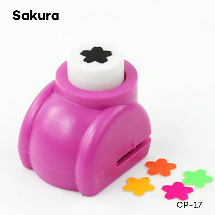 Sakura 1 шт. Мини поделки для скрапбукинга ручной работы дырокол для открыток для поделок подарочная карта бумажный Дырокол CL-1203 - Цвет: Sakura
