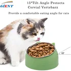 Миска из нержавеющей стали для кошек, устройство для кормления кошек, не скользит, приподнимается, защита шеи, защита от скольжения