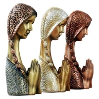 american style prayer girl sculpture home decor family interior table decor home bedroom room personality modern fashion girls