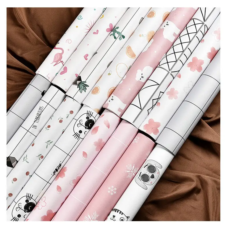 Розовые Настенные наклейки для девочек разбрызгивает декоративная обои с