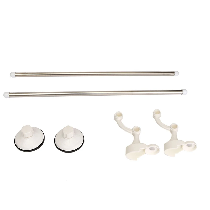 Настенный держатель для полотенец из нержавеющей стали 2 бара стойки хранения