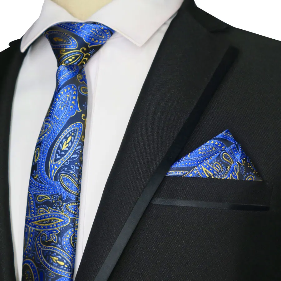 Галстук мужской узкий из полиэстера и шелка 6 см|Мужские галстуки носовые платки|