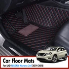 Автомобильные коврики для NISSAN Murano 3rd 2014 2015 2016 2017 2018 2019 Авто интерьерные кожаные коврики для ног Аксессуары