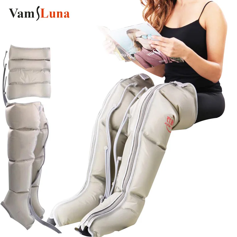 

Electric Air Compression Leg Massager Air Boot Wraps Ankles Calf Massage Machine Promote Blood Circulation Relieve Pain Fatigue