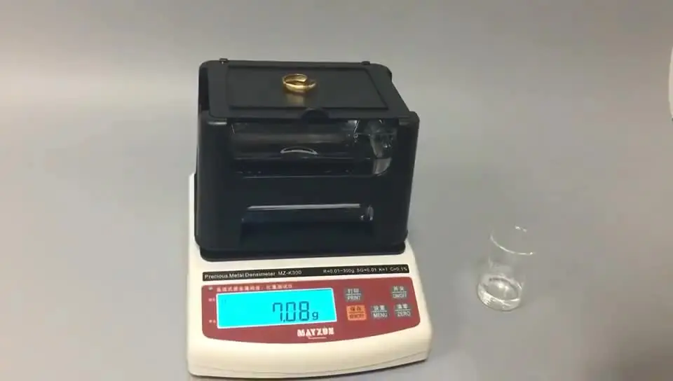 

Gold and silver density specific gravity analyzer