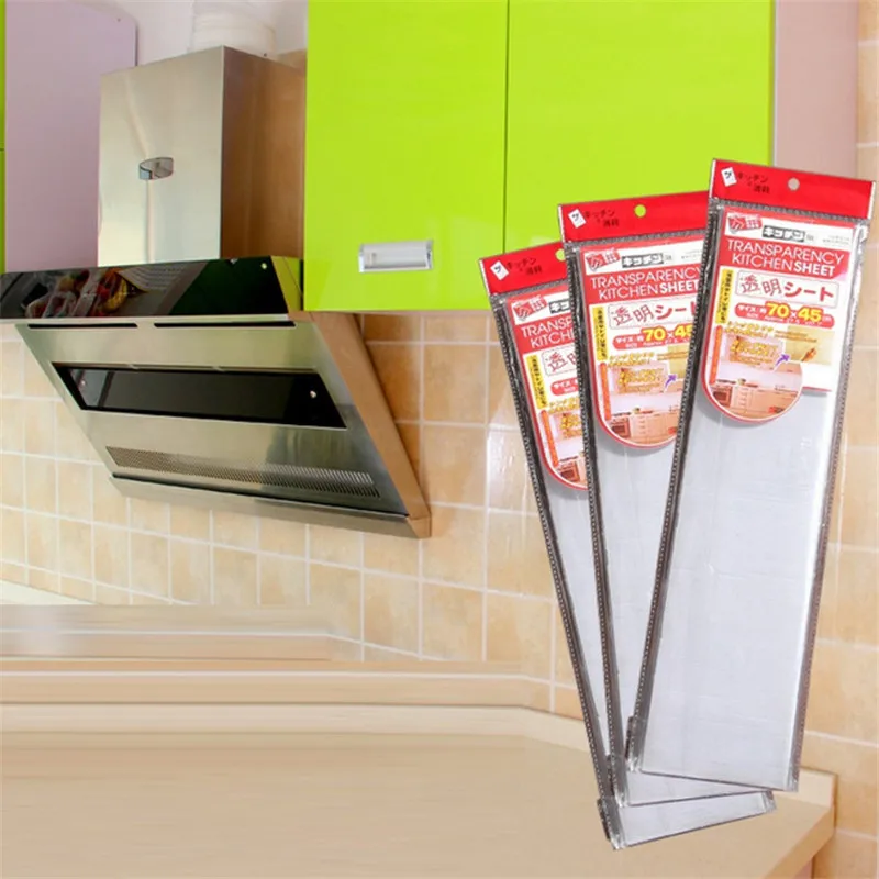 

45*70cm Kitchen Anti oil transparent Wall Sticker Furniture Protection Vinyl PVC Waterproof Transparence of Wall paper Stickers