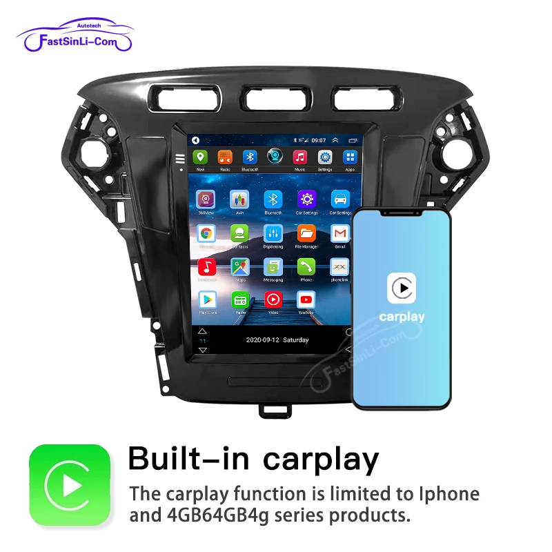 Android плеер для Ford Mondeo 2011 2015 года вертикальный Большой экран GPS Мультимедийная