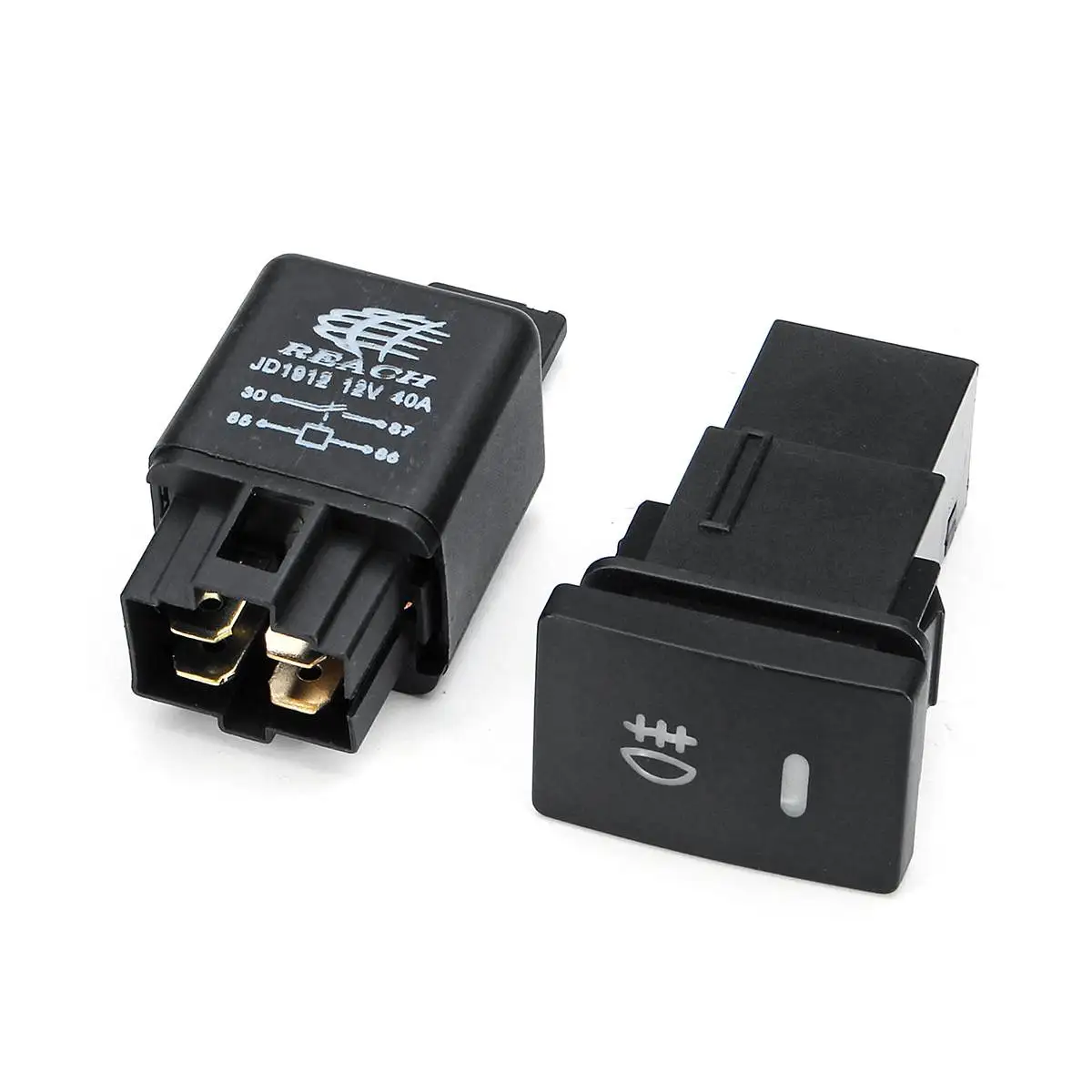 

1 Pair Car 12v Front Bumper Fog Light Lamp With Cover Harness Kit For Toyota Corolla 2009 2010 Styling Replacement Gloss Trim