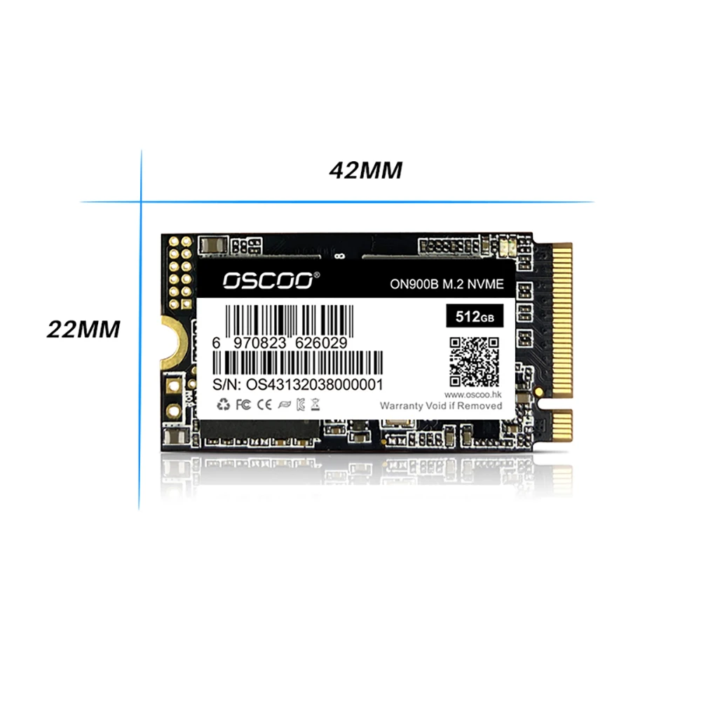 Твердотельный накопитель OSCOO M2 PCIe NVMe 3 0x4 M.2 SSD 256 ГБ 512 ТБ жесткий диск m.2 2242 для