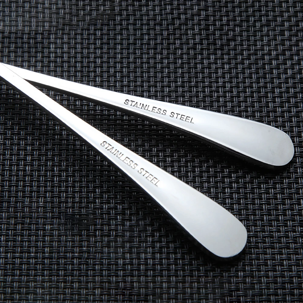 Длинная ручка из нержавеющей стали для мороженого десертный суповой кофе ложка для смешивания столовые приборы антикоррозийный нетоксичный интегрированное зеркало прочный