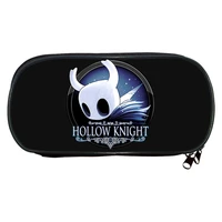 hollow knight pencil case office student pencil case multifunction cute canvas pencil box game cosplay zipper storage pen box
