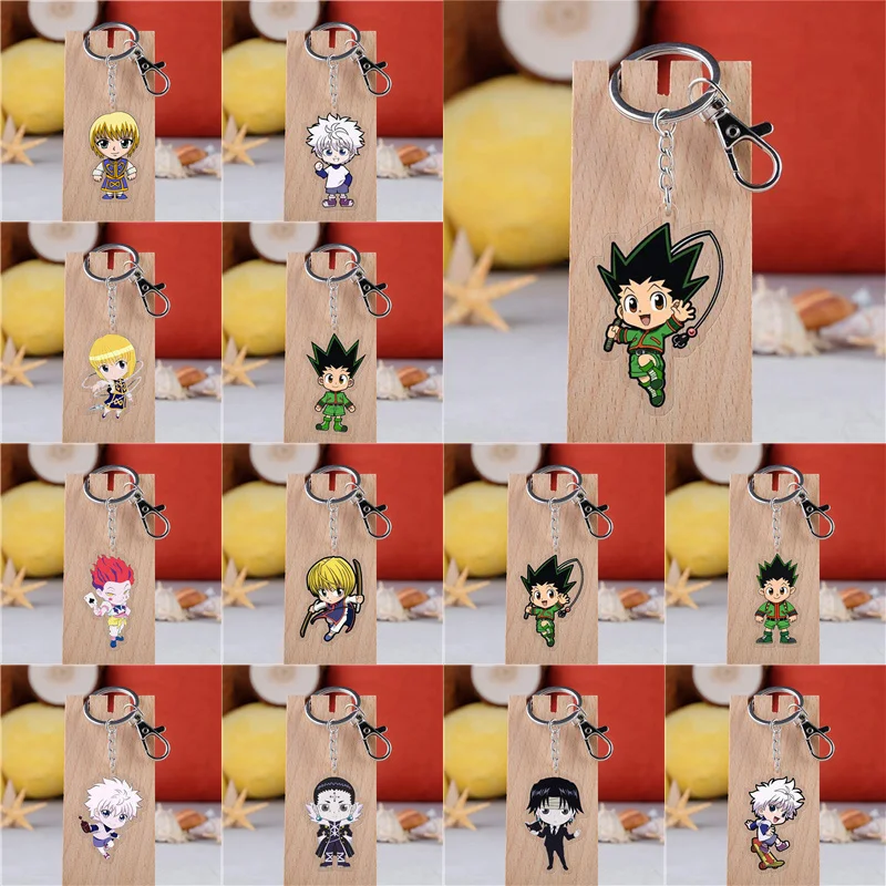 HUNTER x брелок Аниме Killua Zoldyck Kurapika брелки двусторонние Косплей акриловый подвесной