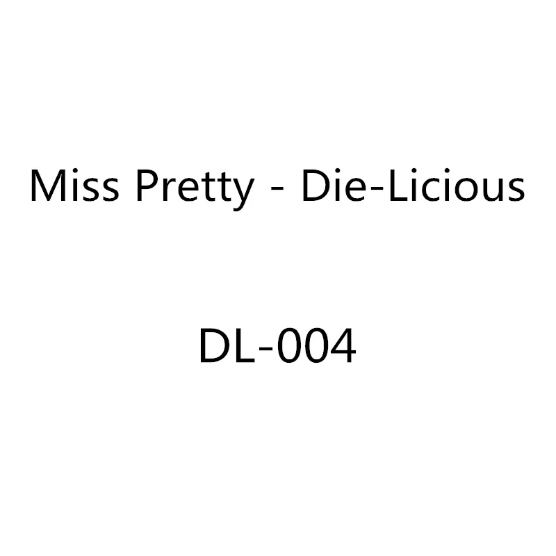 2019 3D сделай сам для девочек Miss Pretty Die Licious Новые многослойные металлические