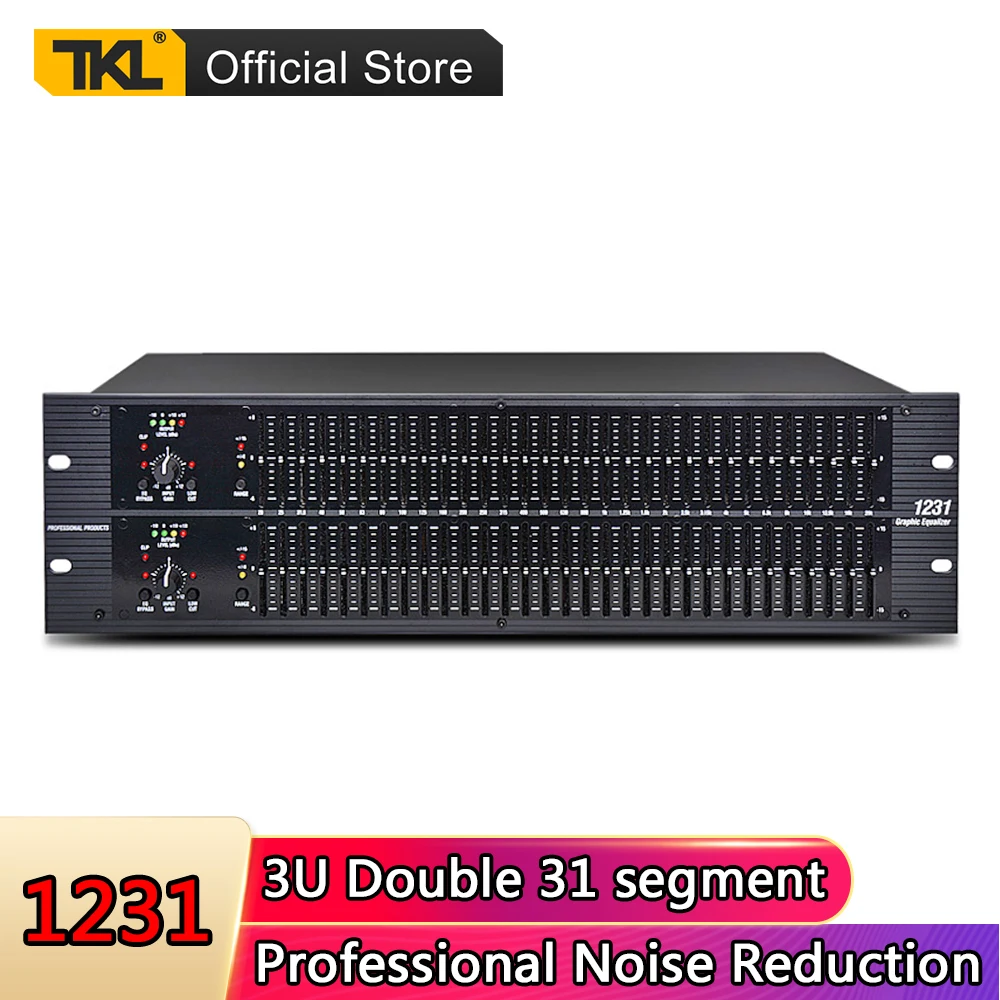 Эквалайзер TKL stage Audio EQ High 31 band 1231 эквалайзер для домашнего звука караоке