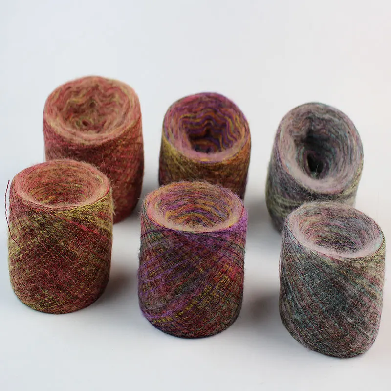 70% шерсть ангорской шерсти вязание крючком мохеровая линия lanas ovillos t52|laine mohair|knitting