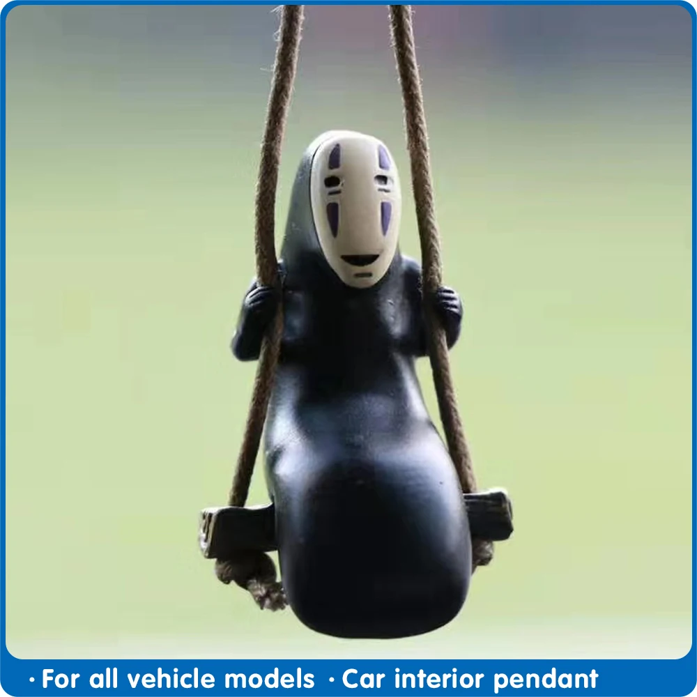

IIOHOII Cute Anime Car Ornaments Faceless Male Car Pendant Car Rearview Mirror Pendant Birthday Gift Auto Decoration Accessories