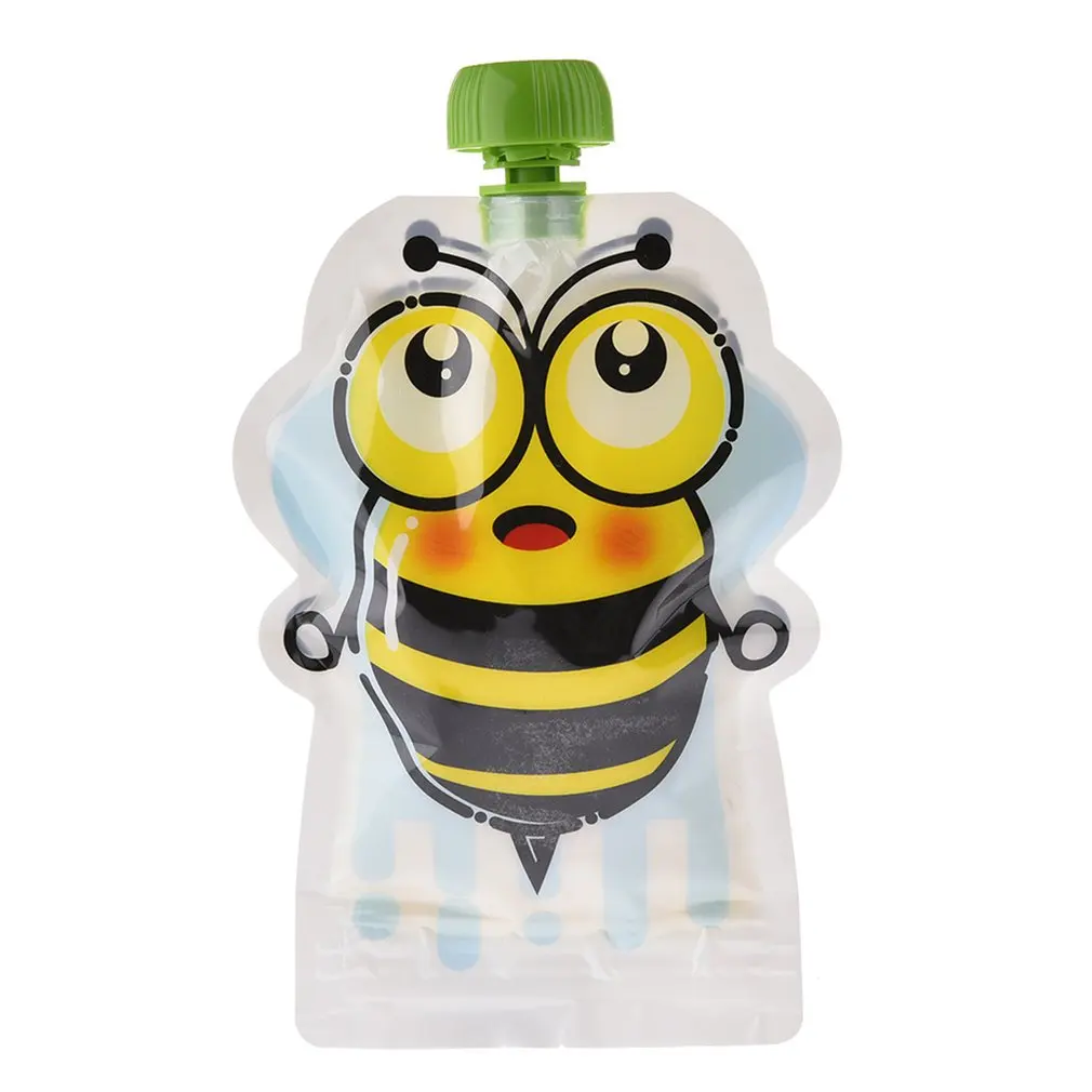 Bolsa de almacenamiento de alimentos para ni&ntilde;os, bolsa de almacenamiento de pulpa de pur&eacute; casero, sellada, reutilizable y port&aacute;til, 8 piezas-2