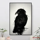 Картины на холсте ворон, настенные картины, домашний декор для стен