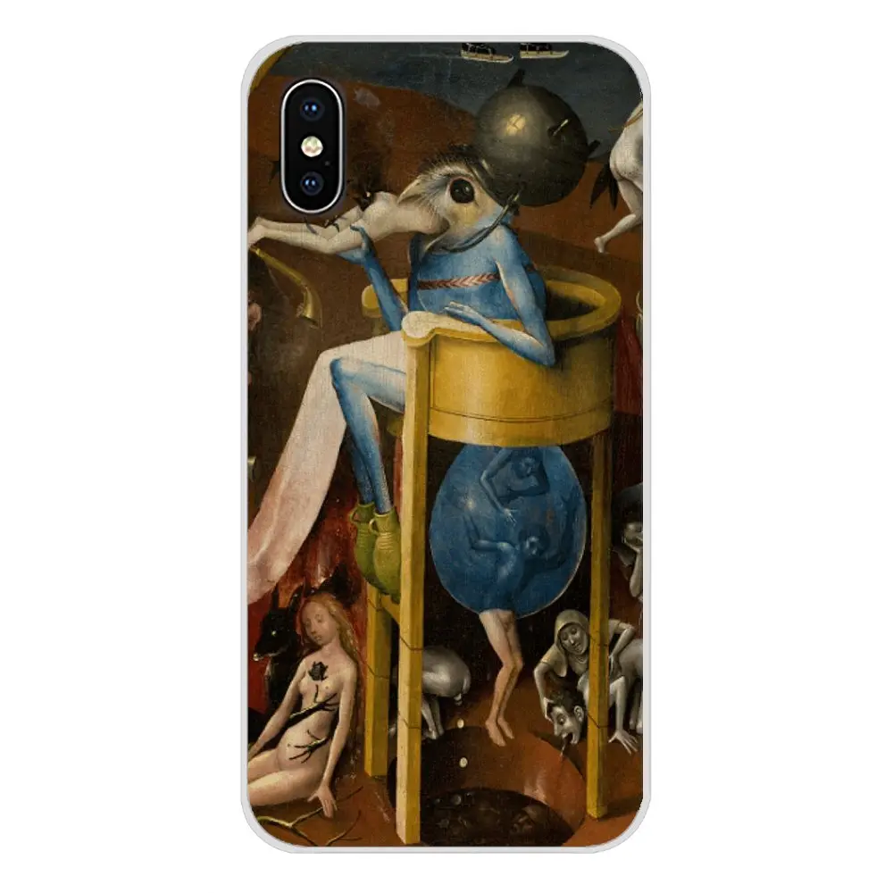 For Apple iPhone X XR XS MAX 4 4S 5 5S 5C SE 6 6S 7 8 Plus ipod touch Garden Of Earthly Delights Soft Transparent Shell Case | Мобильные