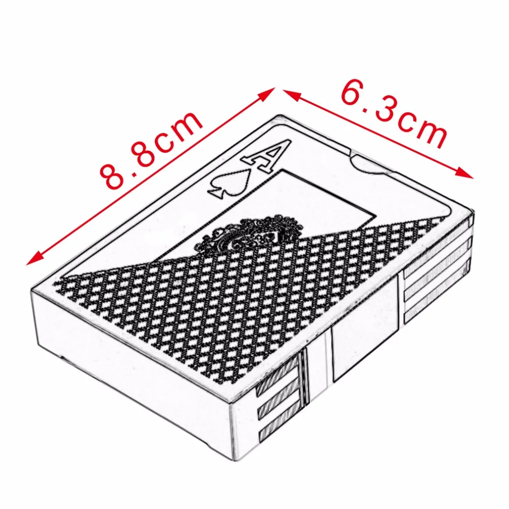 Водонепроницаемый Прочный ПВХ скраб Тип пластиковые игральные карты Новинка