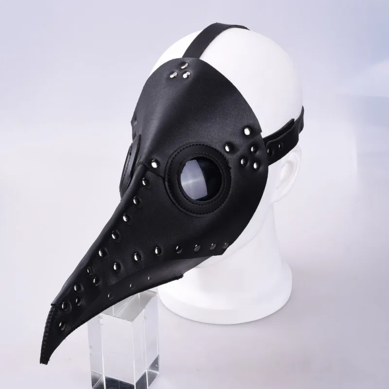 Хэллоуин Светодиодный светящийся маска с клювом чумной Доктор 3 режима EL линия