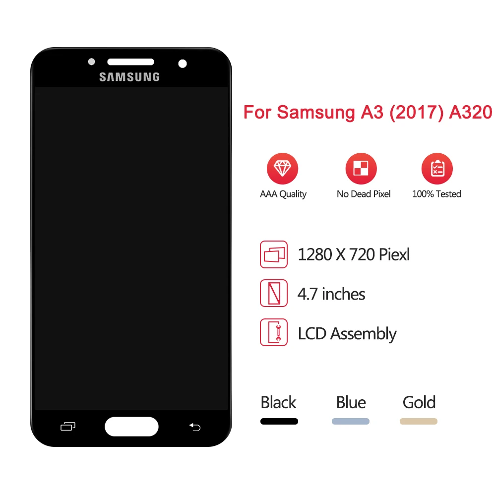 Супер AMOLED для 4," samsung Galaxy A3 ЖК-экран+ сенсорная панель дигитайзер Замена для A320 lcd