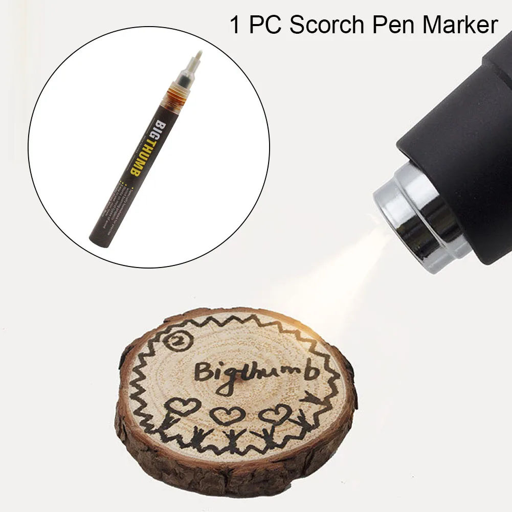 

Scorch Marker Fast Safe Replacement Pokerwork For DIY Projects Easy Use Pyrography Burner Tool Chemical Woodburning Pen Painting